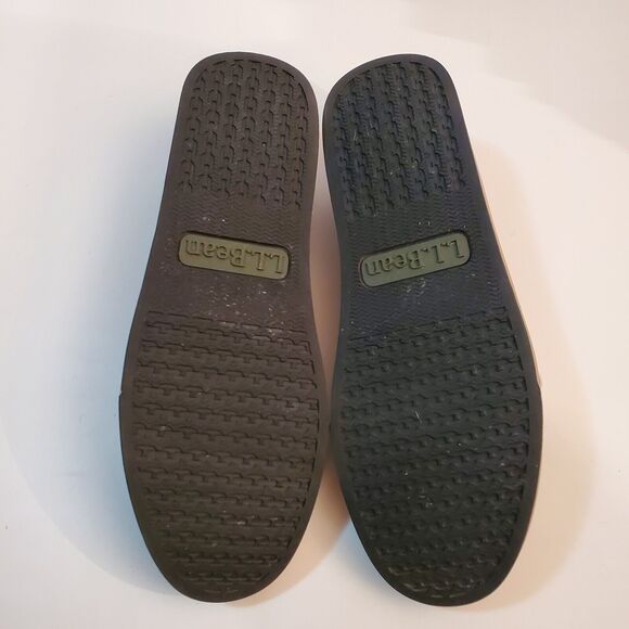 LL Bean Campside Blucher Mocs Women’s Size 8.5M Black Leather White Laces Shoes - Picture 7 of 7